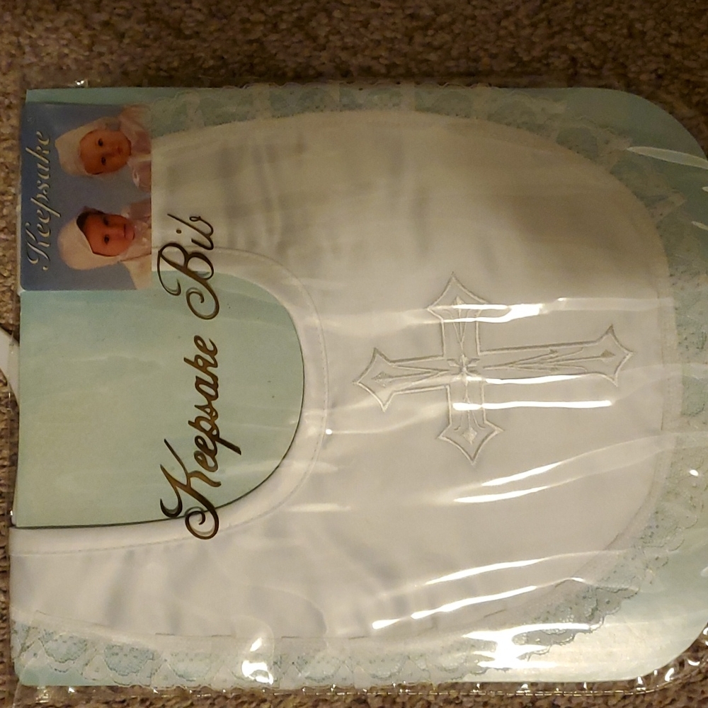 bunny's, Baptism Bib, baby